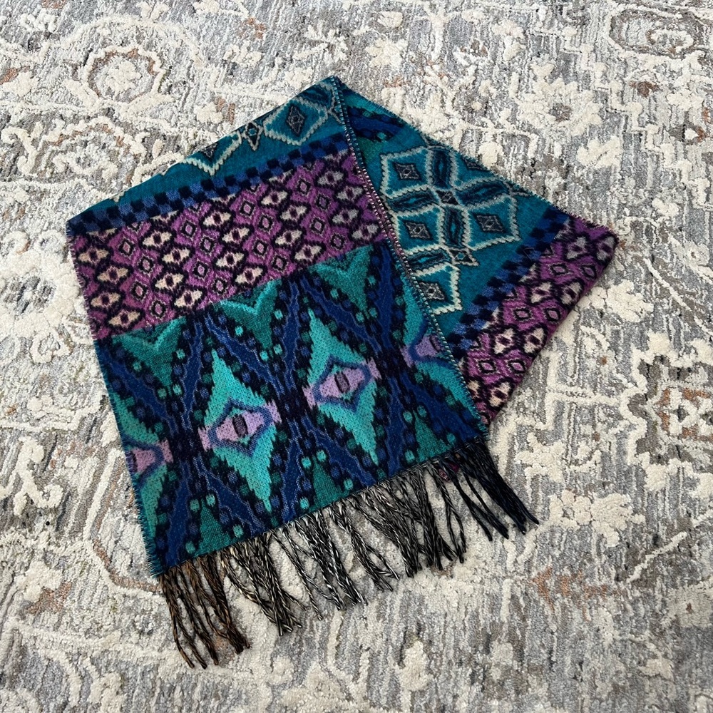 Cashmink Multicolor Patterned Scarf - Picture 3 of 6